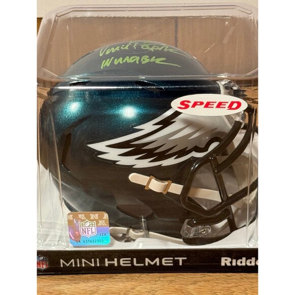 Vince Papale “Invincible” Signed Autographed Mini Helmet Philadelphia Eagles JSA - Picture 2 of 7